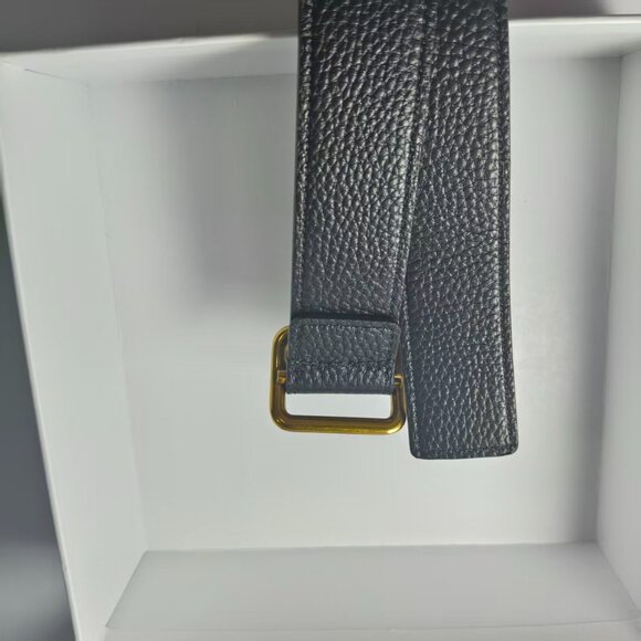 The Row Women's Black Leather Belt - Picture 7 of 7